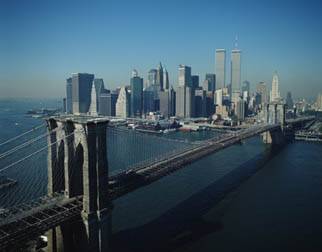 the Brooklyn Bridge,